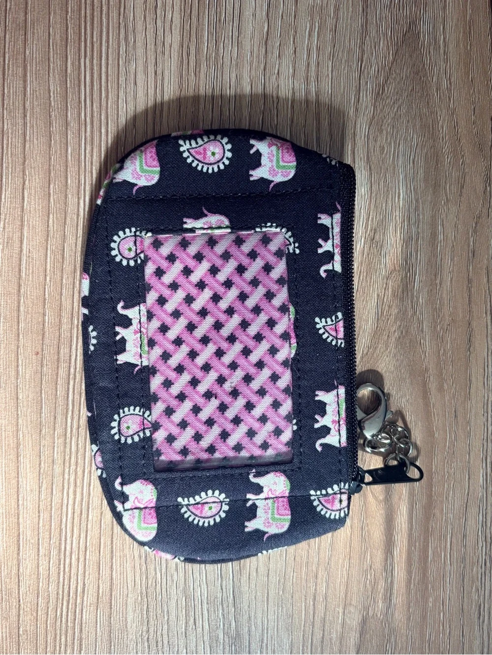 Vera Bradley Pink Elephant Pattern Phone Accessory Pouch